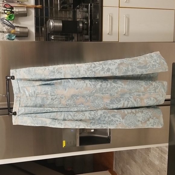 💕ST. JOHN💕 Formal High Waisted Jacquard Floral Embroidered Ball Skirt 12 NWOT - Picture 2 of 12